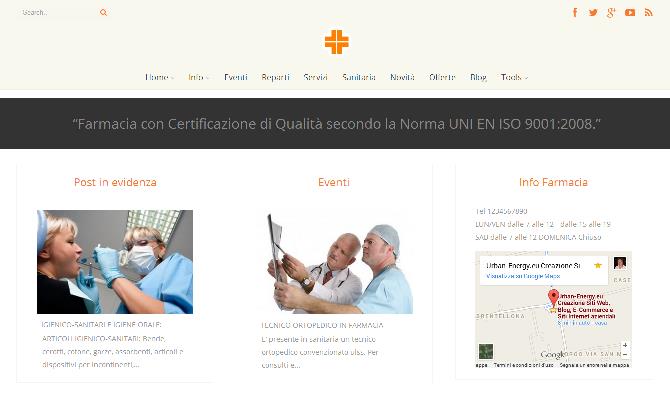 Restyling sito web Farmacia Santorini