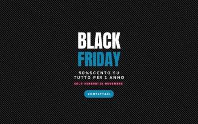 Black Friday di venerdì 25 novembre 2022 50%